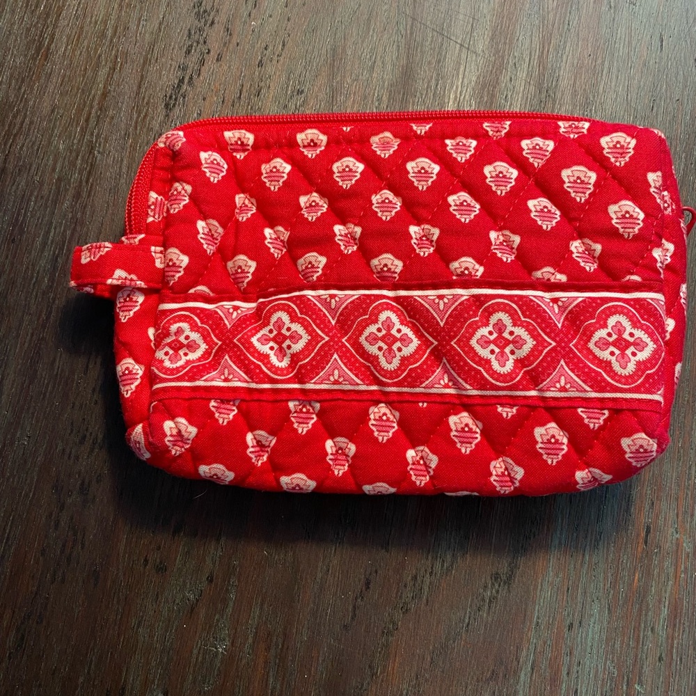 Vera Bradley makeup bag in Nantucket Red